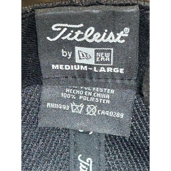 New Era Titleist Golf Cap Mens M/L Navy Embroidered Logo Tour Performance Hat - Picture 10 of 13